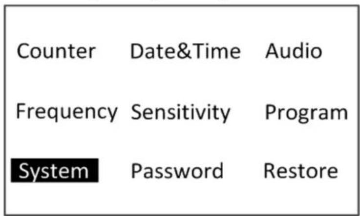 Counter Date&Time Audio Frequency Sensitivity Program System Password Restore
