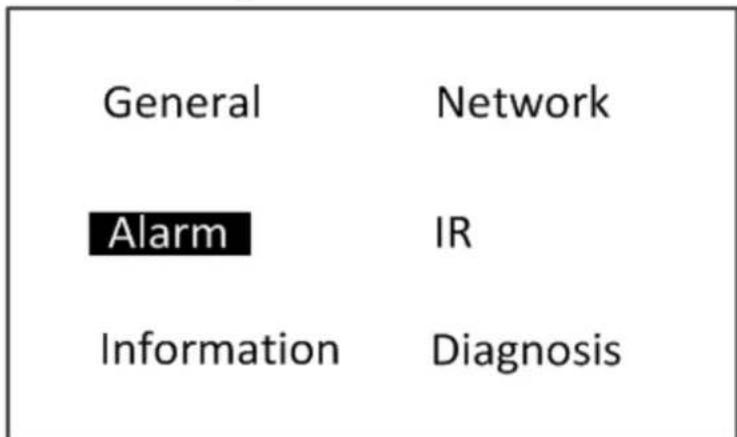 General Alarm Information Network IR Diagnosis