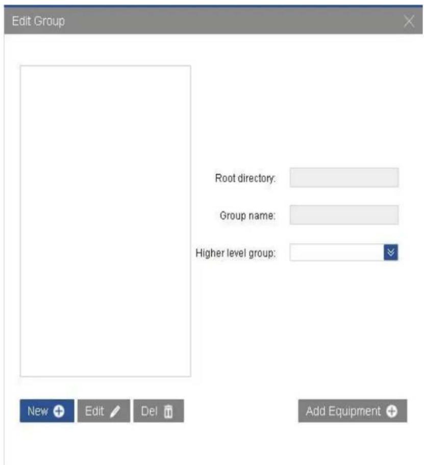 Edit Group Root directory: Group name: Higher level group: