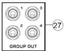 PHONIC AM2442FX - Salidas de Grupo - 1