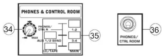 PHONIC AM2442FX - Control Room / Phones Output - 1