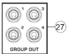 PHONIC AM2442FX - Group Outputs - 1