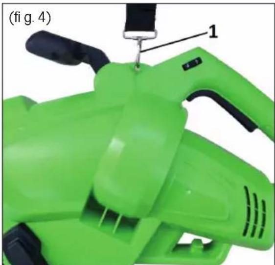 Fieldmann FZF 4030-E - Attaching the shoulder strap - 1