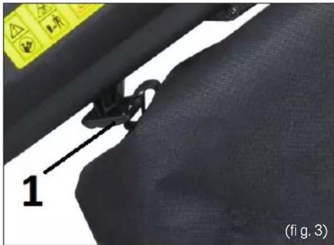 Fieldmann FZF 4030-E - Attaching the collection sack - 2