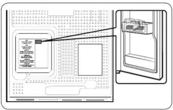 Diagram showing a computer motherboard with an internal processor and its rear panel, highlighting the component's structure.