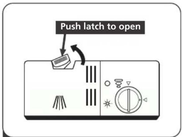 Push latch to open