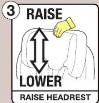 3 RAISE LOWER RAISE HEADREST