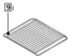 Diagram of a striped rectangular object with a numbered label '9' pointing to its top edge (no text or symbols on the object itself)