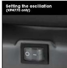 Setting the oscillation (KFH770 only)