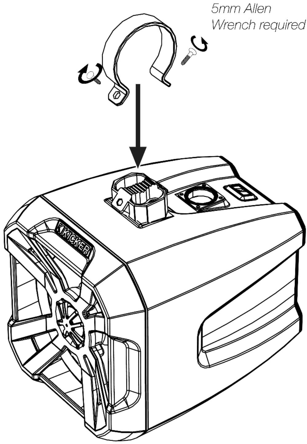 5mm Allen Wrench required KICKER