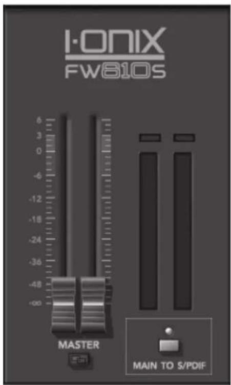 I-ONIX FW810S MASTER MAIN TO S/PDIF