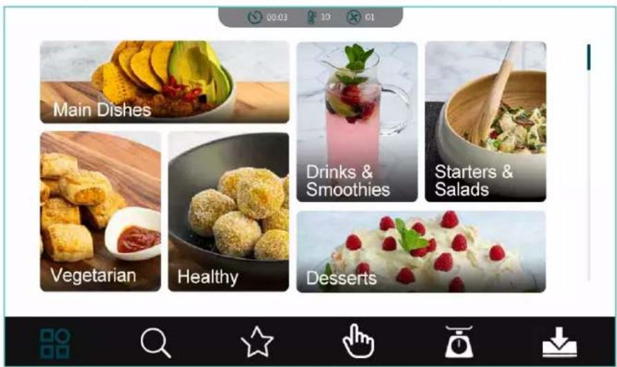 Main Dishes Vegetarian Healthy Drinks & Smoothies Starters & Salads Desserts