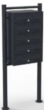 WilTec 60006 - 5-Door Mailbox System - 2