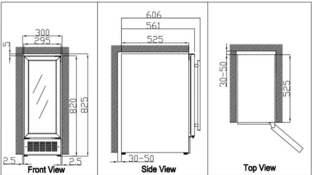 ILVE ILWD37BVL - ➢ Installation specifications for built-in purposes - 1