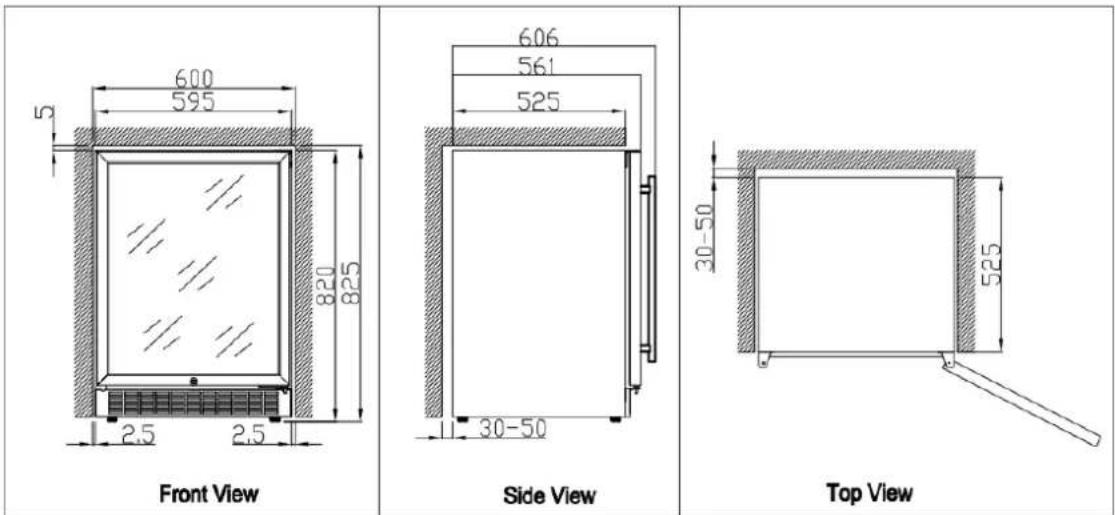 ILVE ILWD37BVL - ➢ Installation specifications for built-in purposes - 3