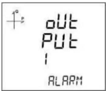 1° P OUT PUT ! ALARM