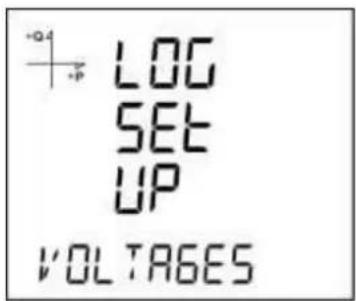 LOG SET UP VOLTAGES