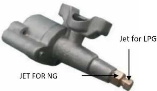 Jet for NG Jet for LPG