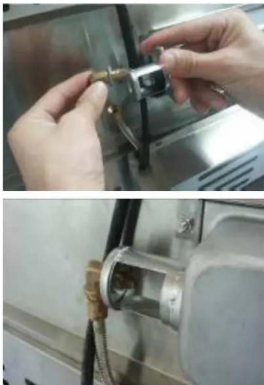 InAlto IBBQBI6B - Remove the LPG jet from the elbow shaped brass injector assembly. - 5