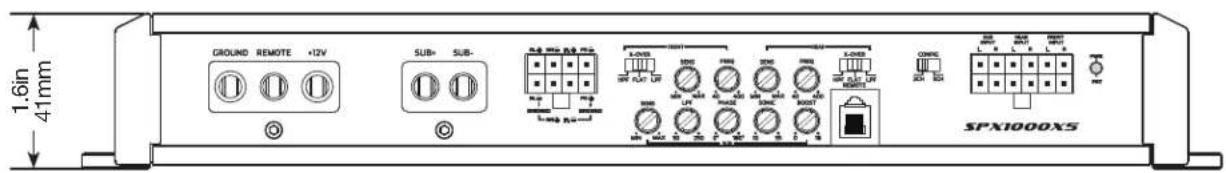 1.6in 41mm GROUND REMOTE +12V SUB- SUB- R2 R3 R4 R5 L200 L201 L202 L203 L204 L205 L206 L207 L208 L209 L210 SPX1000XS