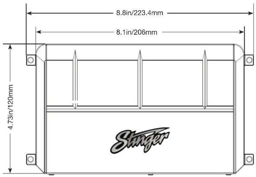 8.8in/223.4mm 8.1in/206mm 4.73in/120mm Stinger