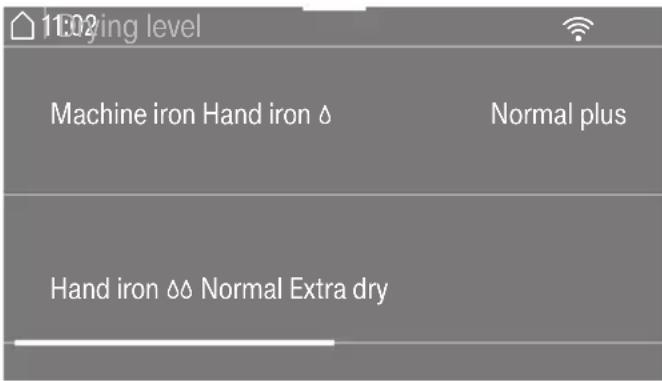 1:02 Playing level Machine iron Hand iron △ Normal plus Hand iron △ △ Normal Extra dry