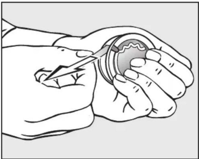 MIELE TWV780WPS - Removing the protective seal from the fragrance flacon - 1