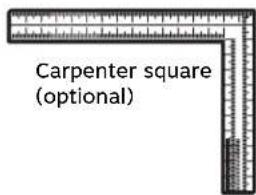 Carpenter square (optional)