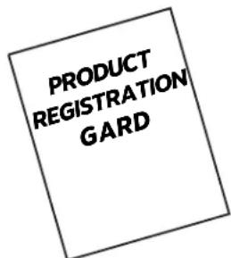 PRODUCT REGISTRATION GARD