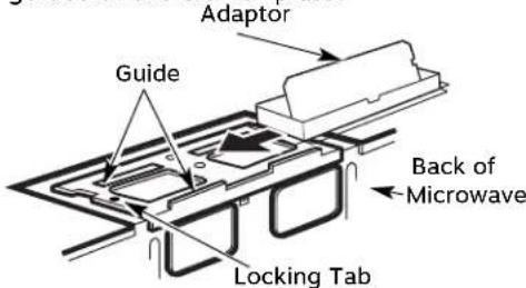 Adaptor Guide Back of Microwave Locking Tab