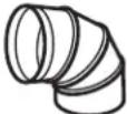 Element EM1601RQCS - Maximum duct length: - 3