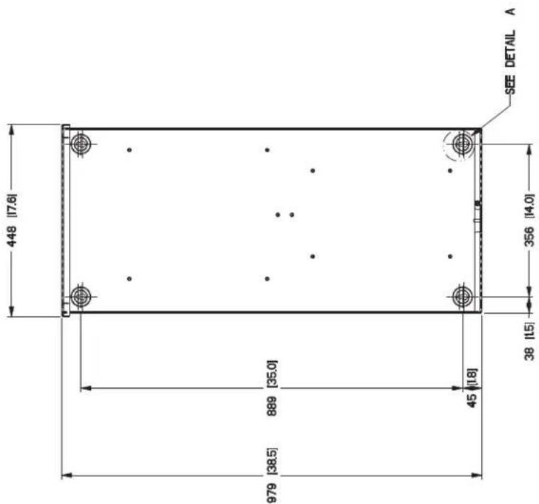 SEE DETAIL A 448 [17.6] 356 [14.0] 38 [15] 889 [35.0] 45 [18] 979 [38.5]
