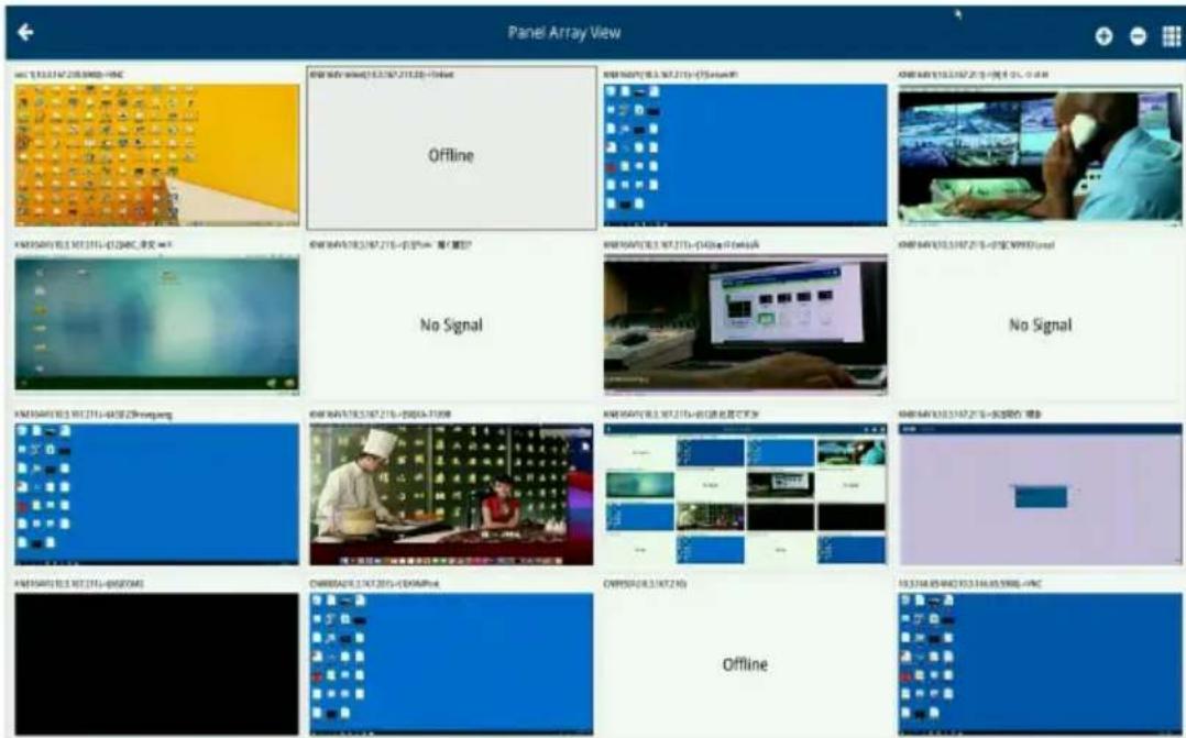 Panel Array View http://www.10.10/2018/5960-196C Offline No Signal No Signal Offline Offline