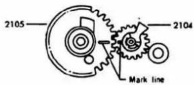 2105 Mark line 2104