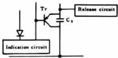 Indication circuit Tr C₁ Release circuit
