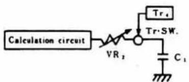 Calculation circuit VR₂ Tr₄ Tr·SW. C₁