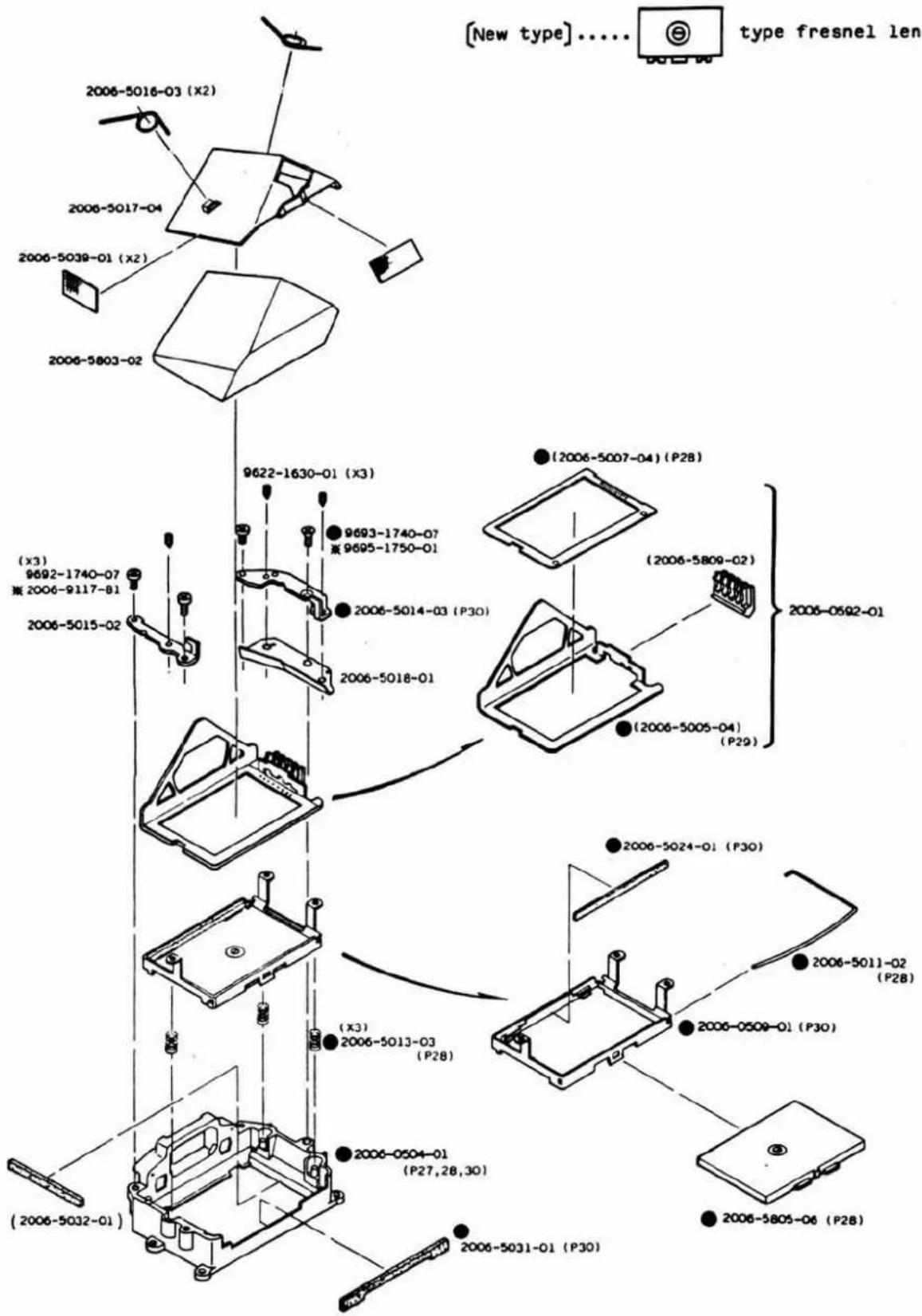 [New type].... type fresnel len 2006-5016-03 (X2) 2006-5017-04 2006-5039-01 (X2) 2006-5803-02 ( X3 ) 9692-1740-07 第 2006-9117-81 2006-5015-02 9622-1630-01 (X3) 9693-1740-07 第 9695-1750-01 2006-5014-03 (P30) 2006-5018-01 (2006-5007-04) (P28) (2006-5809-02) 2006-0592-01 (2006-5005-04) (P29) 2006-5024-01 (P30) 2006-5011-02 (P28) 2006-5013-03 (P28) 2006-0509-01 (P30) ( X3 ) 2006-5013-03 (P28) 2006-0504-01 (P27, 28, 30) 2006-5805-06 (P28) (2006-5032-01) (2006-5031-01 (P30)