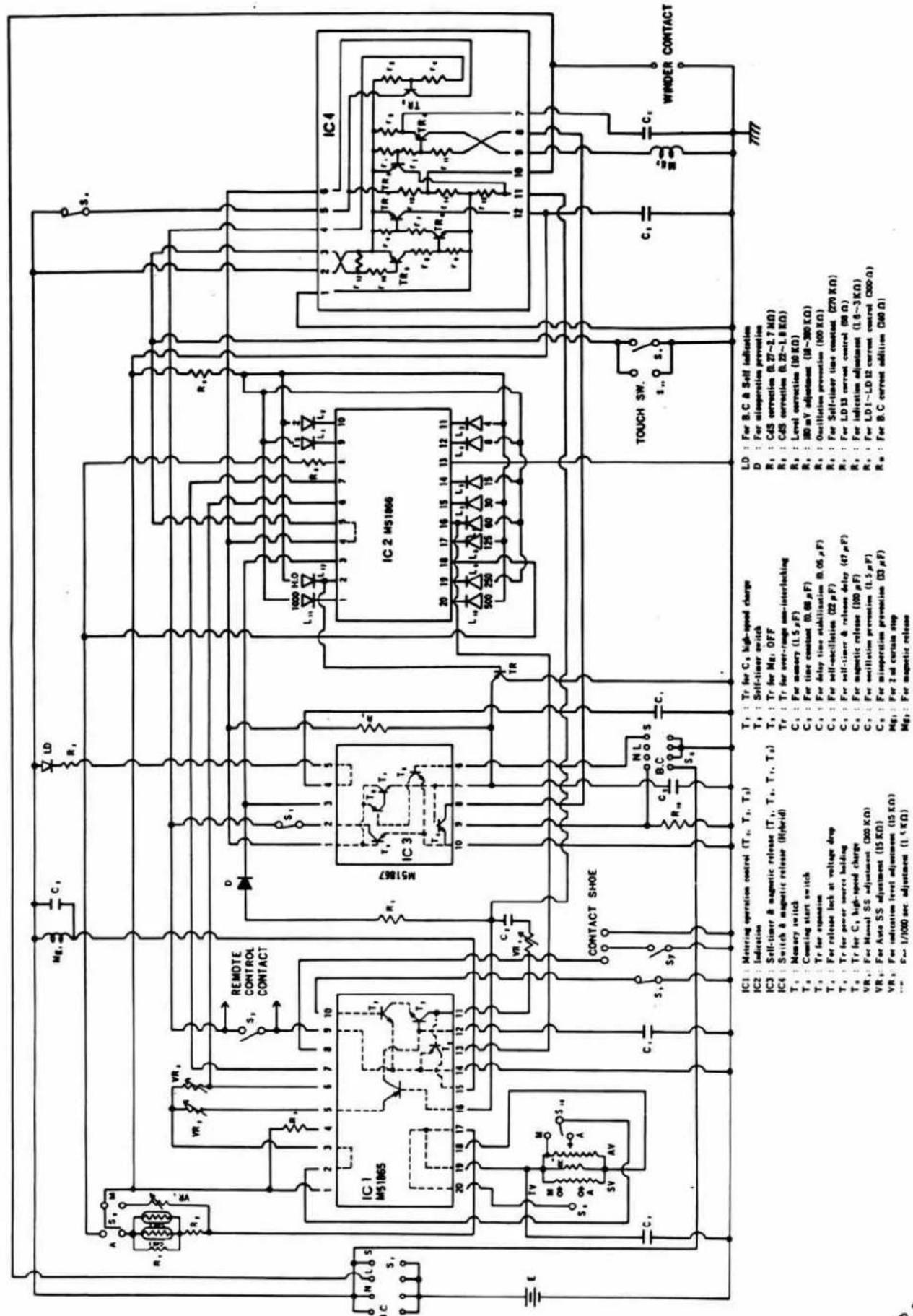 IC1: Metering operation control (T1, T2, T3) IC2: Indication IC3: Self-timer & magnetic release (T1, T2, T3, T4) IC4: Switch & magnetic release (Hybrid) T1: Memory switch T2: Counting start switch T3: Tr for expansion T4: For release lock at voltage drop T5: Tr for power source holding T6: Tr for C1 high-speed charge VR: For Manual SS adjustment (300 KΩ) VR: For Auto SS adjustment (15 KΩ) VR: For indication level adjustment (15 KΩ) Vr: For 1/1000 sec adjustment (1.5 KΩ) Contact SHOE S1 S2 S3 S4 S5 S6 S7 S8 S9 S10 IC 1 M51865 IC 2 M51866 IC 4 RD LD IC 3 IC 4 TR TR TR TR TR TR TR TR TR TR TR TR TR TR TR TR TR TR TR TR TR TR TR TR TR TR TR TR TR TR TR TR TR TR TR TR TR TR TR TR TR TR TR TR TR TR TR TR TR TR TCI TCII TCIII TCIV TCVII TCVI TCVIII TCVII TCVIII TCVIIIII TCVIIIIIIIIIIIIIIIIIIIIIIIIIIIIIIIIIIIIIIIIIIIIIIIIIIIIIIIIIIIIIIIIIIIIIIIIIIIIIIIIIIIIIIIIIIIIIIIIIIIIIIIIIIIIIIIIIIIIIIIIIIIIIIIIIIIIIIIIIIIIIIIIIIIIIIIIIIIIIIIIIIIIIIIIIIIIIIIIIIIIIIIIIIIIIIIIIIIIIIII II II II II II II II II II II II II II II II II II II II II II II II II II II II II II II II II II II II II II II II II II II II II II II II II II II II II II II II II II II II II II II II II II II II II II II II II II II II II II II II II II II II II II II II II II II II II II II II II II II II III III III III III III III III III III III III III III III III III III III III III III III III III III III III III III III III III III III III III III III III III III III III III III III III III III III III III III III III III III III III III III III III III III III III III III III III III III III III III III III III III III III III III III III III III III III III III III III III III III III III I I I I I I I I I I I I I I I I I I I I I I I I I I I I I I I I I I I I I I I I I I I I I I I I I I I I I I I I I I I I I I I I I I I I I I I I I I I I I I I I I I I I I I I I I I I I I I I I I I I I A B C S S S S S S S S S S S S S S S S S S S S S S S S S S S S S S S S S S S S S S S S S S S S S S S S S S S S S S S S S S S S S S S S S S S S S S S S S S S S S S S S S S S S S S S S S S S S S S S S S S S S V R V R V R V R V R V R V R V R V R V R V R V R V R V R V R V R V R V R V R V R V R V R V R V R V R V R V R V R V R V R V R V R V R V R V R V R V R V R V R V R V R V R V R V R V R V R V R V R V R V R V F G G G G G G G G G G G G G G G G G G G G G G G G G G G G G G G G G G G G G G G G G G G G G G G G G G G G G G G G G G G G G G G G G G G G G G G G G G G G G G G G G G G G G G G G G G G G G G G G G G G G C C C C C C C C C C C C C C C C C C C C C C C C C C C C C C C C C C C C C C C C C C C C C C C C C C C C C C C C C C C C C C C C C C C C C C C C C C C C C C C C C C C C C C C C C C C C C C C C C C C C U A B B B B B B B B B B B B B B B B B B B B B B B B B B B B B B B B B B B B B B B B B B B B B B B B B B B B B B B B B B B B B B B B B B B B B B B B B B B B B B B B B B B B B B B B B B B B B B B B B B B B BB BB BB BB BB BB BB BB BB BB BB BB BB BB BB BB BB BB BB BB BB BB BB BB BB BB BB BB BB BB BB BB BB BB BB BB BB BB BB BB BB BB BB BB BB BB BB BB BB BB BB BB BB BB BB BB BB BB BB BB BB BB BB BB BB BB BB BB BB BB BB BB BB BB BB BB BB BB BB BB BB BB BB BB BB BB BB BB BB BB BB BB BB BB BB BB BB BB BB BB