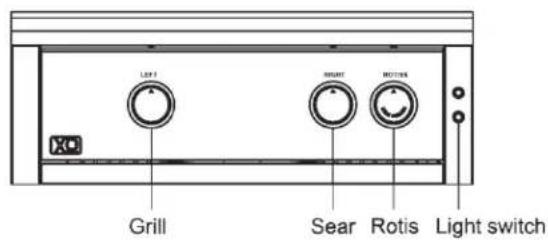 LIGHT SAR ROTIS Light switch Grill Sear Rotis