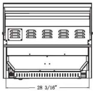 XO XOGOK36V1 - BUILT IN GRILL DIMENSIONS - 3