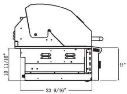 10 11/16" 23 9/16" 11"