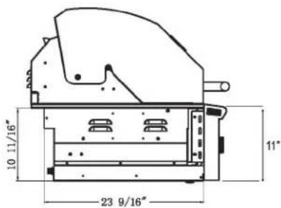 10 11/16" 23 9/16" 11"
