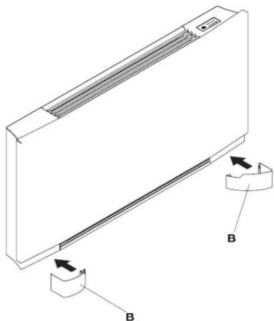 DAIKIN EKFA - Feet kit for vertical wall mounted installation - 3
