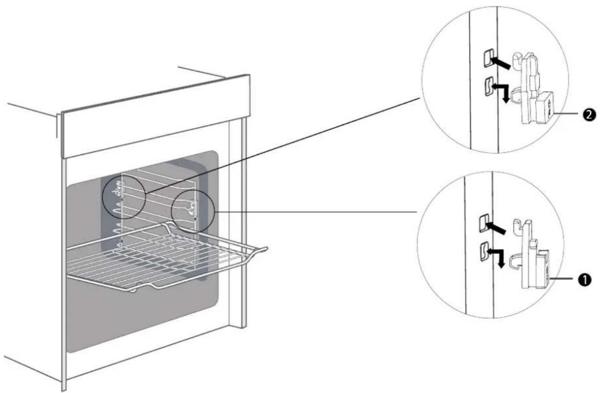 Master Kitchen MKO 1309-ED MMW BK - Clip in ceramica - 1