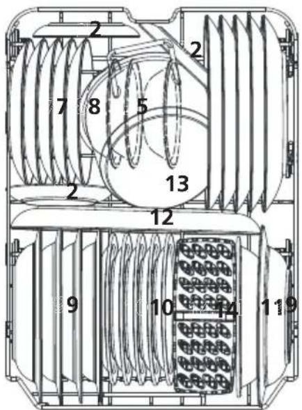 Technical diagram of a mechanical or electrical component with numbered parts, likely a motor or generator assembly.