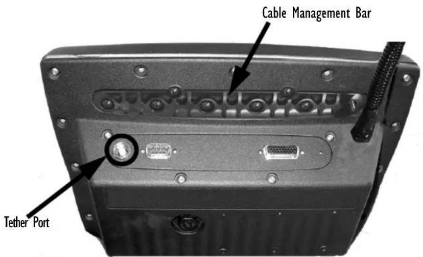 Cable Management Bar Tether Port