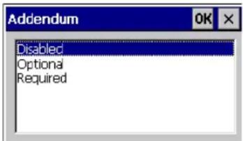 Addendum Disabled Optional Required