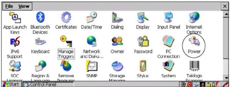 File View App Launch Keys Bluetooth Devices Certificates Date/Time Dialing Display Input Panel Internet Options IPv6 Support Keyboard Manage Triggers Network and Dial-u... Owner Password PC Connection Power RDC Licensor Region & Language Remove Programs SNMP Storage Manager Stylus System Teklogix Scanners Start Control Panel