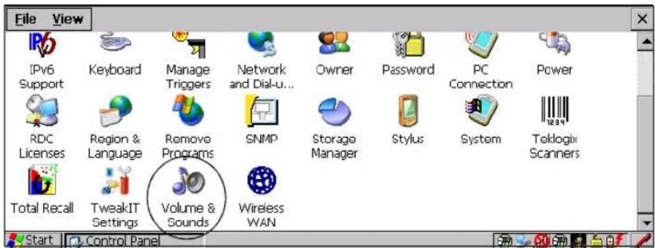 File View IPv6 Support Keyboard Manage Triggers Network and Dial-u... Owner Password PC Connection Power RDC Licenses Region & Language Remove Programs SNMP Storage Manager Stylus System Teklogix Scanners Total Recall TweakIT Settings Volume & Sounds Wireless WAN Start Control Panel