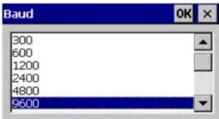 Baud 300 600 1200 2400 4800 9600